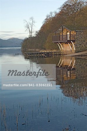 The Boathouse, Lake Ullswater, Lake District National Park, Cumbria, England, United Kingdom, Europe