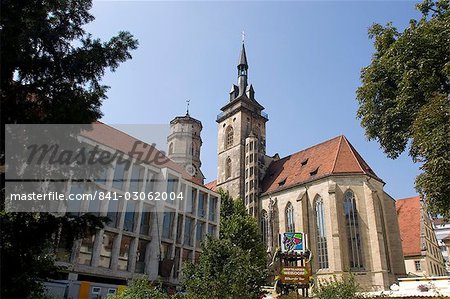 Stiftskirche church, Stuttgart, Baden Wurttemberg, Germany, Europe