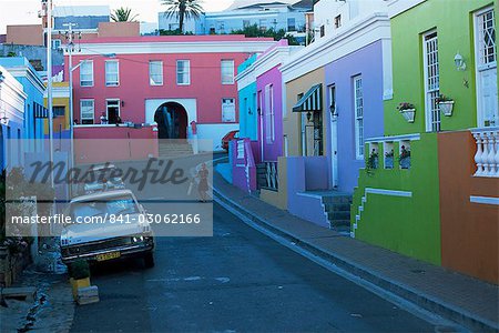 The Bo-Kaap area, where many Cape Muslims live, known for its colourful houses, Cape Town, South Africa, Africa