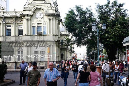 People by the old post office, San Jose, Costa Rica, Central America