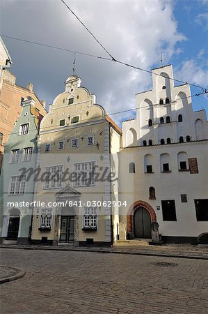 Architecture of the Old Town (the Three Brothers), Riga, Latvia, Baltic States, Europe