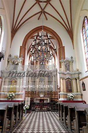 Interior of St. Anne's church, Vilnius, Lithuania, Baltic States, Europe Interior of St. Anne's church, Vilnius, Lithuania, Baltic States, Europe
