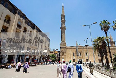 El Hussein Square and Mosque, Cairo, Egypt, North Africa, Africa