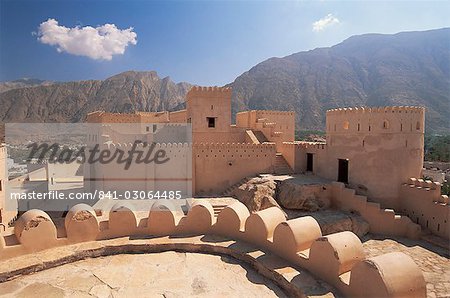 Nakhl fort, Batinah region, western Hajar, Oman, Middle East