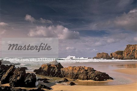 Mangersta Sands (Traigh Mangurstadh), finest beach in Lewis and coastal scenery, Isle of Lewis, Outer Hebrides, Scotland, United Kingdom, Europe