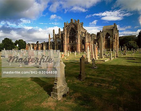 Melrose Abbey, Melrose, Borders, Scotland, United Kingdom, Europe