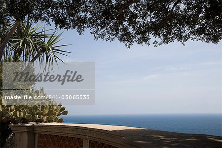 View from the Exotic Garden, Monaco, Cote d'Azur, Mediterranean, Europe