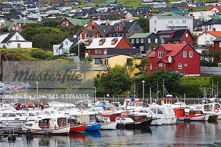 Boats in Torshavn, Faroe Islands, Kingdom of Denmark, Europe