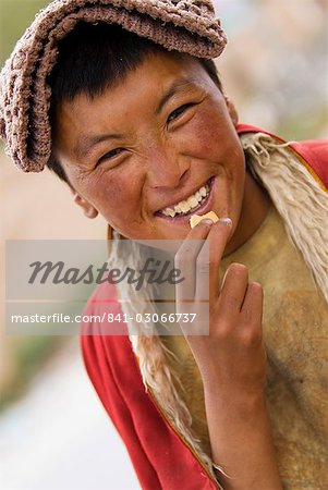 Female monk, temple, Yushu, Qinghai, China, Asia