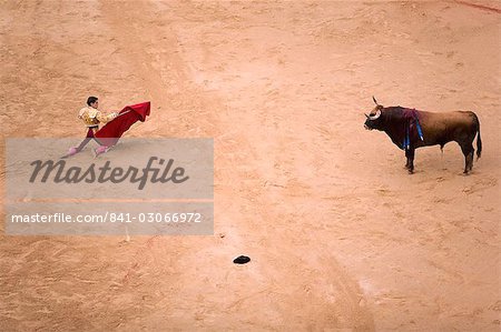 Bullfight in Plaza de Toros during San Fermin festival, Pamplona, Navarra, Euskadi, Spain, Europe