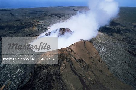 The Pulu O's cinder cone, the active vent on the southern flank of the Kilauea volcano, UNESCO World Heritage Site, Big Island, Hawaiian Islands, United States of America, North America