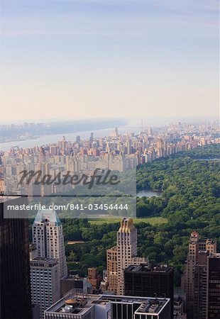 View over Central Park and the Upper West Side skyline, Manhattan, New York City, New York, United States of America, North America