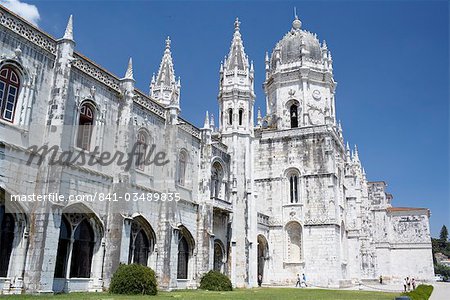 Mosteiro dos Jeronimos (Monastery of the Hieronymites), dating from the 16th century, UNESCO World Heritage Site, Belem, Lisbon, Portugal, Europe