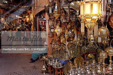 The souks in the Medina, Marrakesh, Morocco, North Africa, Africa The souks in the Medina, Marrakesh, Morocco, North Africa, Africa