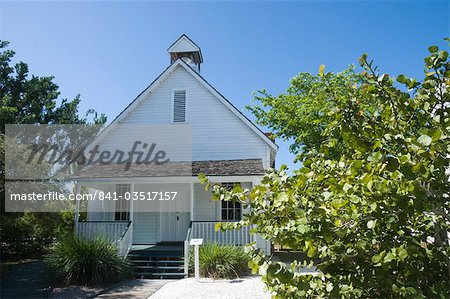 Old houses in historic village museum, Sanibel Island, Gulf Coast, Florida, United States of America, North America