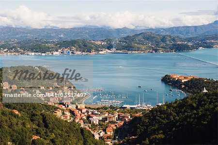 Harbour at Porto Venere, Cinque Terre, UNESCO World Heritage Site, Liguria, Italy, Europe