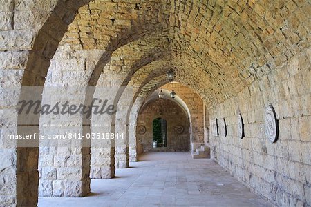 Stone corridor, Palace of Beiteddine, Lebanon, Middle East