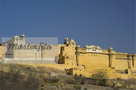 The Amber Fort in Jaipur, Rajasthan, India, Asia