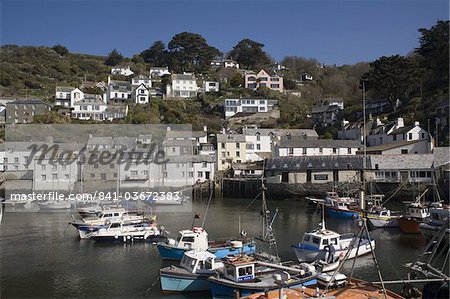 Harbour, Polperro, Cornwall, England, United Kingdom, Europe Harbour, Polperro, Cornwall, England, United Kingdom, Europe