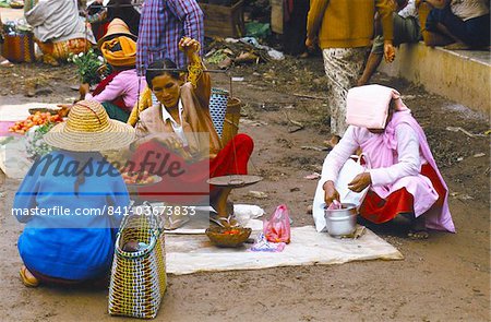Market, Heho, Shan State, Myanmar (Burma), Asia