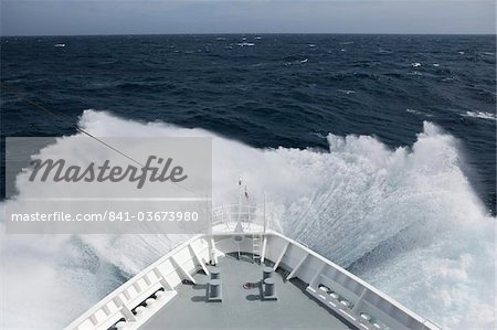 Cruise ship in high seas, Drake Passage, Antarctica, Polar Regions