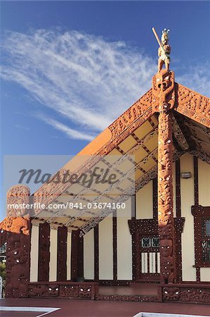 Tamate Kapua Meeting House, Rotorua, Bay of Plenty, North Island, New Zealand, Pacific