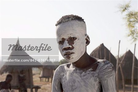 Karo boy in the village of Kolcho, Omo Valley, Ethiopia, Africa