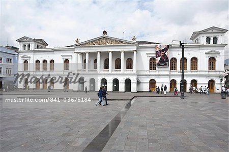 The Teatro Nacional Sucre, Historic Center, Quito, Ecuador, South America