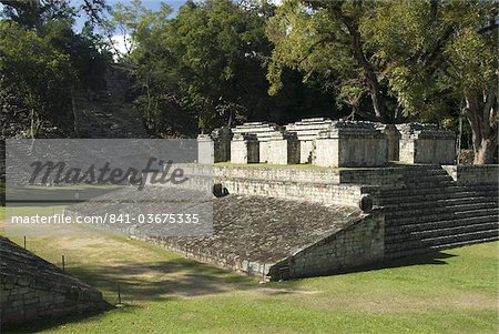 Ball Court, Copan Archaeological Park, Copan, UNESCO World Heritage Site, Honduras, Central America