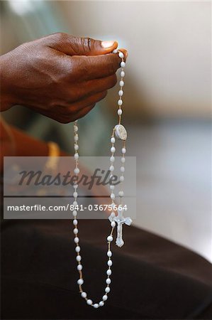 Prayer beads, Lome, Togo, West Africa, Africa