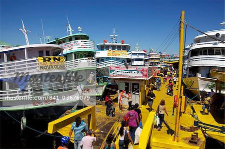 Boats leaving for Belem and Santarem, Manaus, Brazil, South America