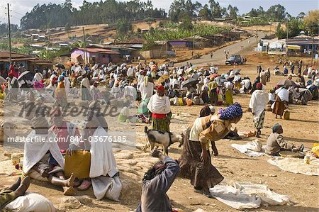 Local market in the Dorze tribal area, Ethiopia, Africa