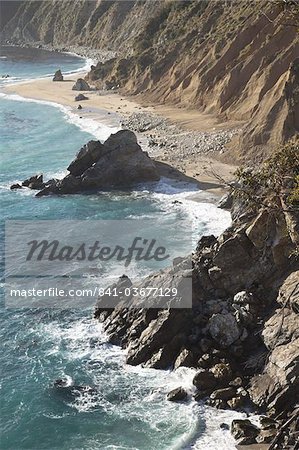 Rocky stretch of coastline in Big Sur, California, United States of America, North America