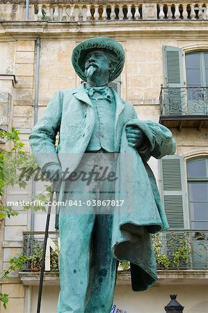 A statue of Van Gogh in Arles, Bouches-du-Rhone, France, Europe