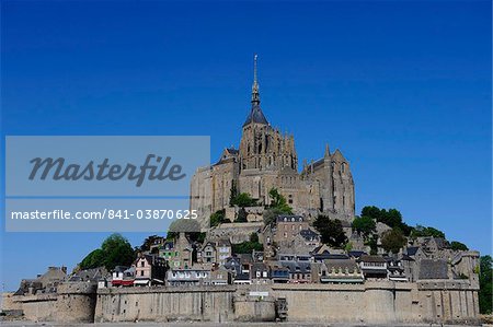 Abbey of Mont Saint-Michel, UNESCO World Heritage Site, Normandy, France, Europe