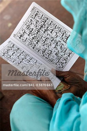 Women reading at Jamma Masjid (Delhi Great Mosque), Delhi, India, Asia