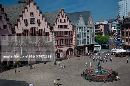 The Romerberg plaza one of the major landmarks in Frankfurt am Main, Hesse, Germany, Europe