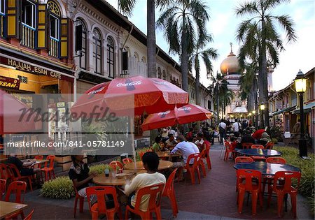 Kampung Glam is a lively area at night, Singapore, Southeast Asia, Asia