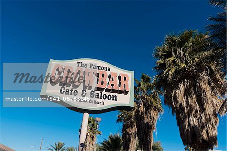 Saloon sign, Shoshone, California, United States of America, North America