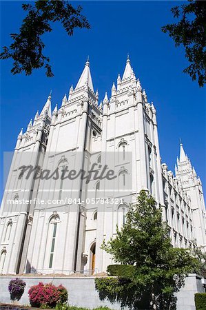 Mormon Temple in Temple Square, Salt Lake City, Utah, United States of America, North America