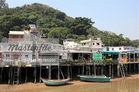 Stilt houses, Fishing village of Tai O, Lantau Island, Hong Kong, China, Asia