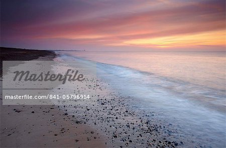 A beautiful summer sunrise at Kessingland, Suffolk, England, United Kingdom, Europe