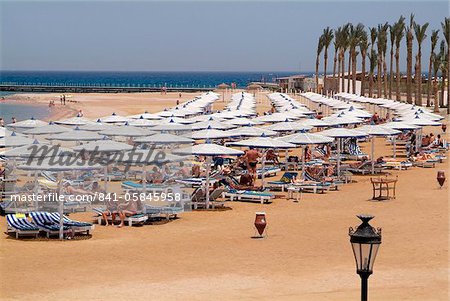 Hotel beach, Hurghada, Red Sea, Egypt, North Africa, Africa