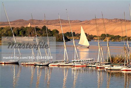 Nile scene near Aswan, Egypt, North Africa, Africa