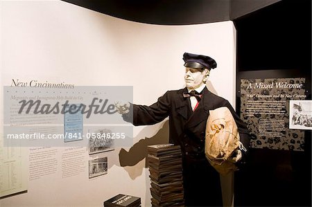 Immigration exhibit in the History Museum, Cincinnati Museum Center at Union Terminal, Cincinnati, Ohio, United States of America, North America