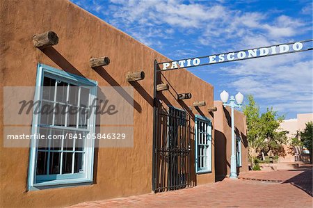 Patio Escondido in Old Town District, Albuquerque, New Mexico, United States of America, North America