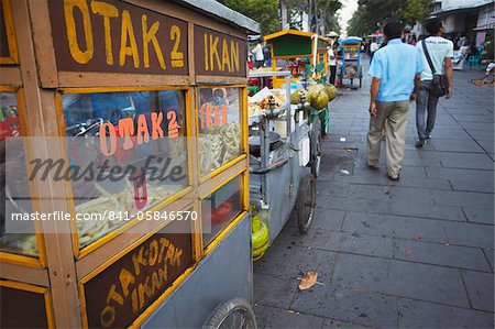 Food stalls in Taman Fatahillah, Kota, Jakarta, Java, Indonesia, Southeast Asia, Asia