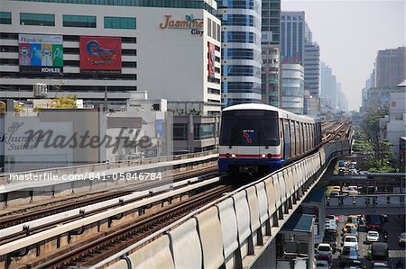 BTS Skytrain, Bangkok, Thailand, Southeast Asia, Asia BTS Skytrain, Bangkok, Thailand, Southeast Asia, Asia