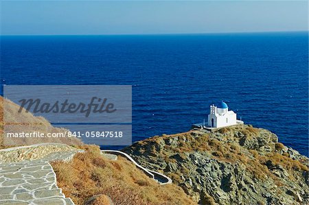 The church of Seven Martyrs, Kastro, Sifnos, Cyclades Islands, Greek Islands, Aegean Sea, Greece, Europe