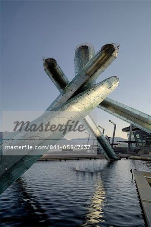 The 2010 Winter Olympic Torch in Vancouver, British Columbia, Canada, North America